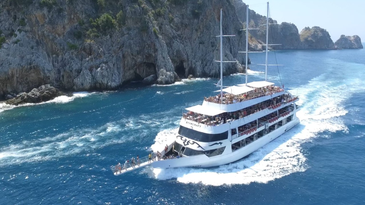 Abfahrt von Manavgat (Transfer inklusive) Alanya Starcraft Bootstour (Alles inklusive)
